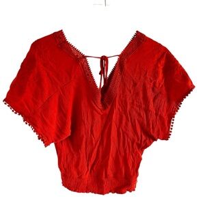 Selfie Rustic Orange Red Women's Top